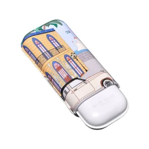 Elie Bleu Leather Cigar Case Casa Cubana Le Parisien – 2 Robusto