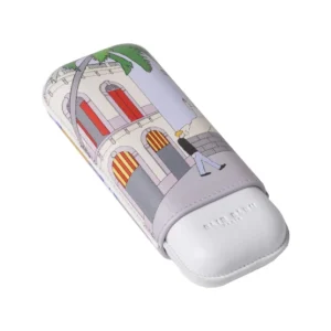 Elie Bleu Leather Cigar Case Casa Cubana – 2 Robusto