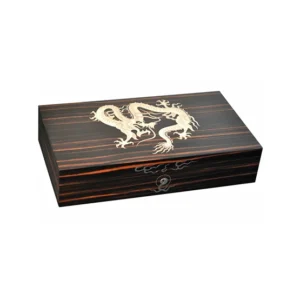 Elie Bleu Dragon Macassar Humidor – 110 Cigar Capacity