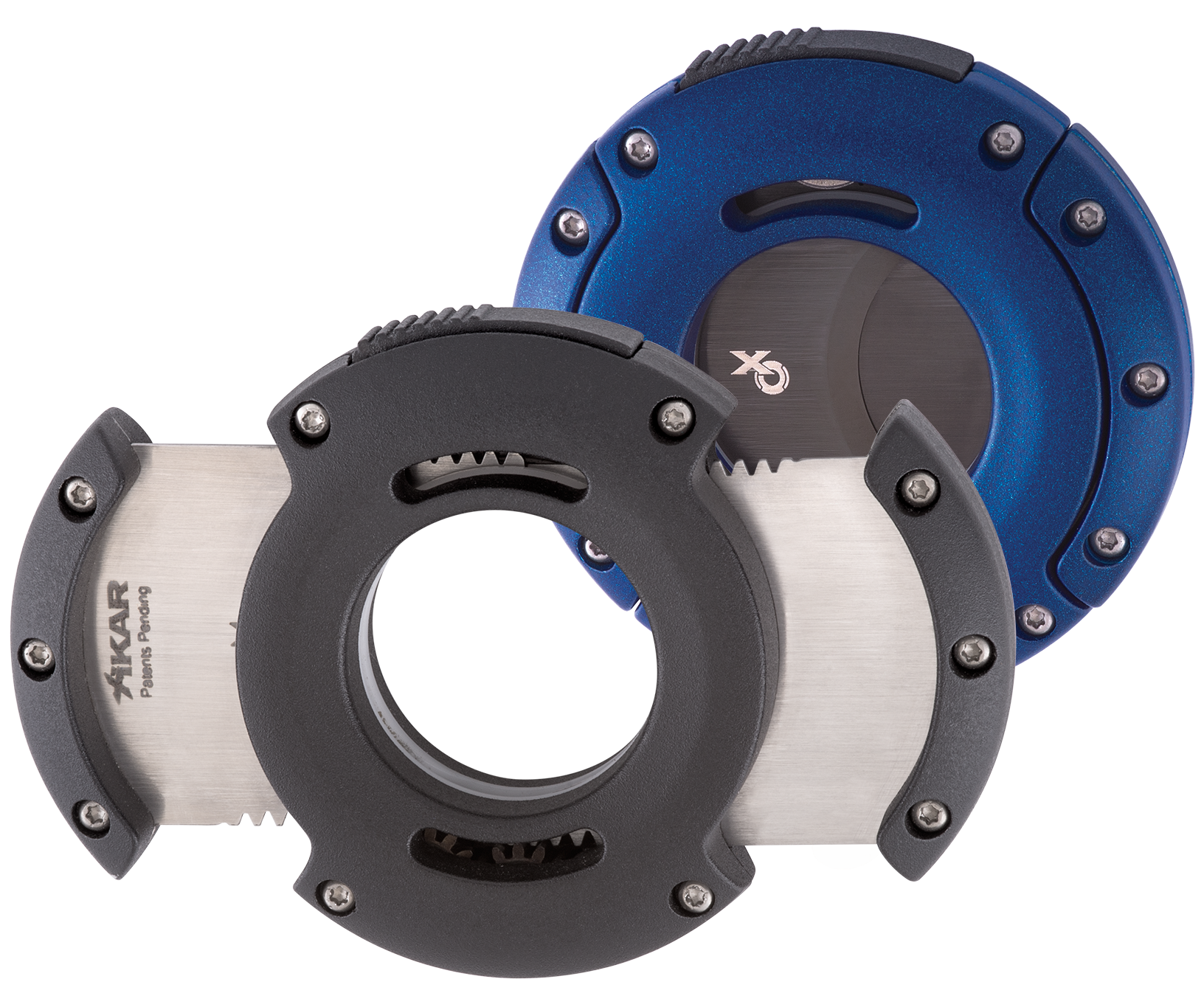 Xikar XO Cigar Cutter – Black with Chrome Blades - Image 2