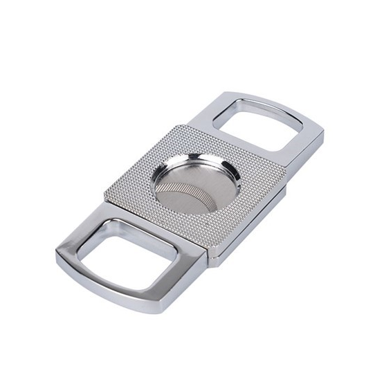 BLD Double Finger Double Blades Square Cigar Cutter – Polished Chrome