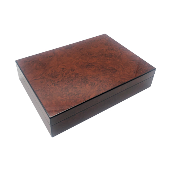 Havana House Burl Humidor – 25 Cigar Capacity
