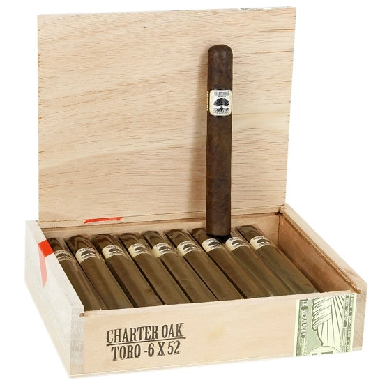 Foundation Charter Oak CT Broadleaf Lonsdale Cigar – Box of 20 - Image 3