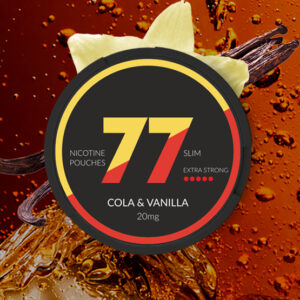 77 Nicotine Pouches Cola & Vanilla 20mg – Single Tin