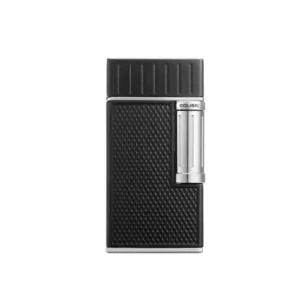Colibri Julius Classic Double Flame Cigar Lighter – Black & Chrome
