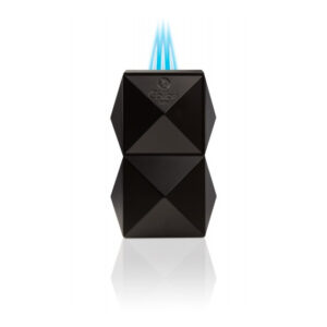 Colibri Quasar Table Triple Jet Flame Cigar Lighter – Black