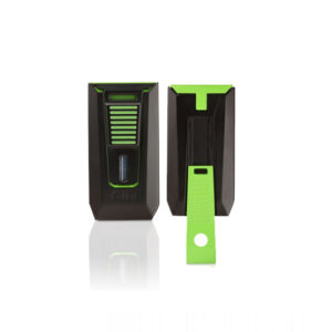 Colibri Slide Double Jet Flame Cigar Lighter – Black & Green