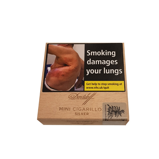 Davidoff Mini Silver (50 Cigarillos) – Single Wooden Box - Image 2
