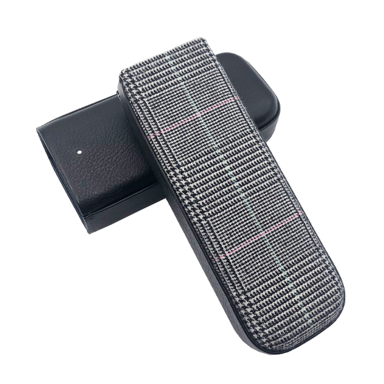 Dunhill White Spot Highland 9 Cigar Case (2 Robusto) – Limited Edition Black and White - Image 2