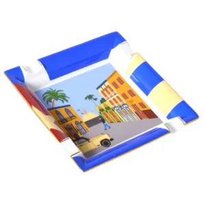 Elie Bleu Large Porcelain Ashtray (4 Cigars) – Le Parisien