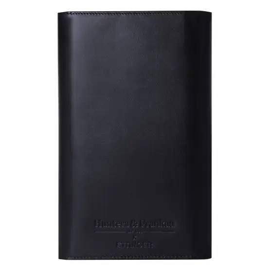 Hunters & Frankau x Ettinger Leather Cigar Wrap – Navy Blue/Orange