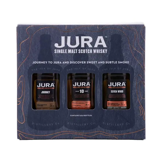 Jura Gift Pack – Journey, Seven Wood and 10 Year Old – 3x5cl Miniatures