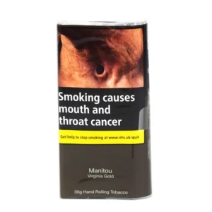Manitou Virginia Gold Additive Free Hand Rolling Tobacco 30g – Single Pack