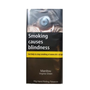 Manitou Virginia Green Additive Free Hand Rolling Tobacco 30g – Single Pack