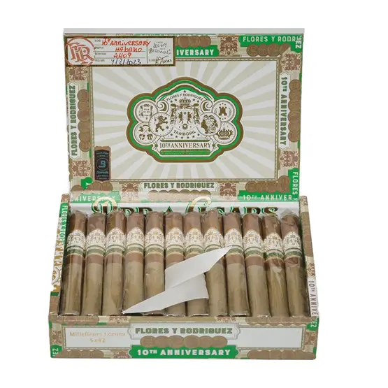 PDR Flores Y Rodriguez 10th Anniversary Millefleurs Corona Cigar – Box of 24