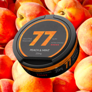 77 Nicotine Pouches Peach & Mint 20mg – Single Tin