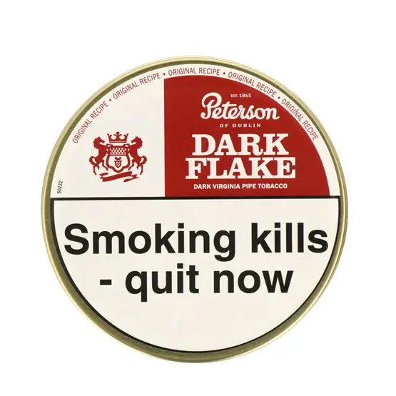 Peterson Dark Flake Pipe Tobacco 50g – Single Tin