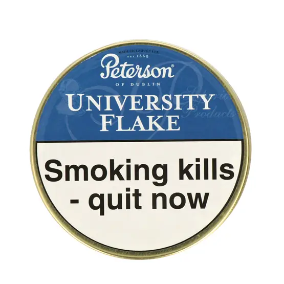 Peterson University Flake Pipe Tobacco 50g – Single Tin