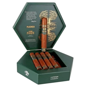 Plasencia Alma Fuerte Colorado Claro Sixto I Hexagon Cigar – Box of 10