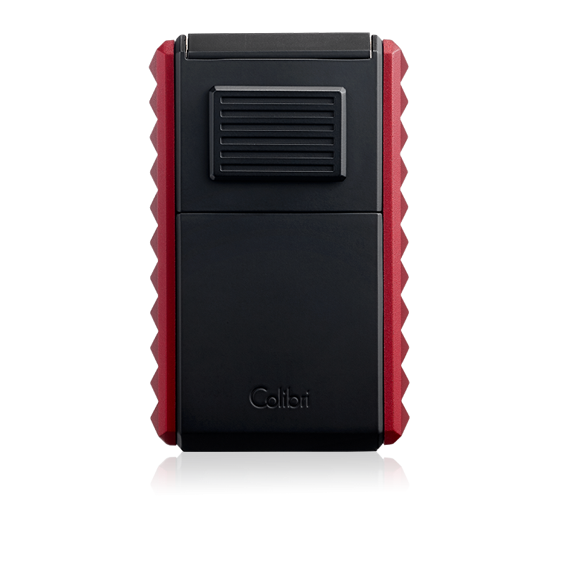 Colibri Quasar Astoria Triple Jet Flame Cigar Lighter – Red & Black