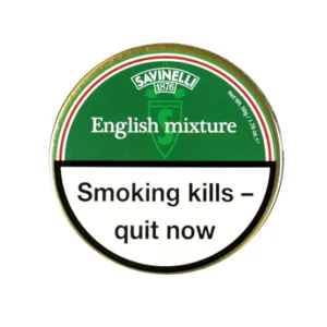 Savinelli English Mixture Pipe Tobacco 50g – Single Tin