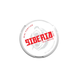 Siberia All White Mini Nicotine Pouches – Single Tin