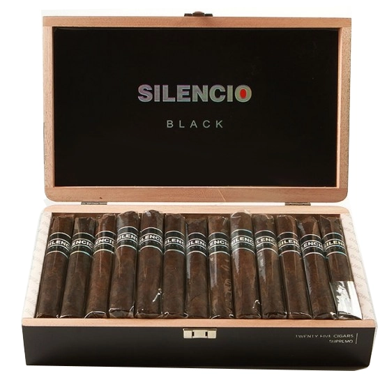 Silencio Black Supremo Toro Cigar – Box of 25