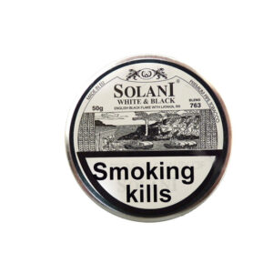 Solani Blend 763 White & Black English Black Flake Pipe Tobacco 50g – Single Tin