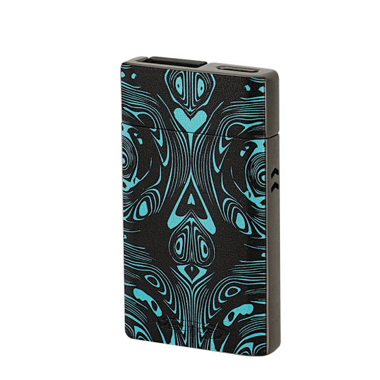 Vector Bishop Flat Jet Flame – Turquoise Black Spade - Image 2