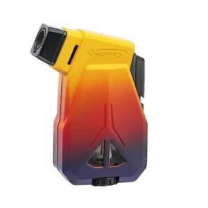Vector Speed Single Jet Flame Cigar Lighter – Yellow/Red/Navy