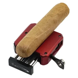 Vector VCUBE V-Cut and Punch Cigar Cutter – Red