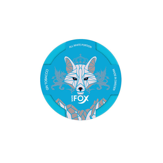 White Fox Slim One Paw Slim White Portion Nicotine Pouches – 10 x Tins