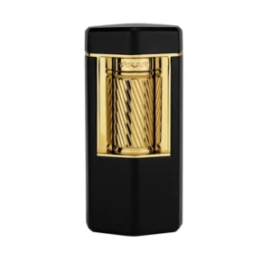 Xikar Meridian Triple Soft Flame Lighter – Black & Gold