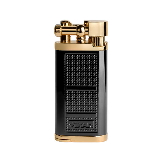 Xikar Pipeline Soft Flame Pipe Lighter – Black/Gold