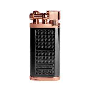 Xikar Pipeline Soft Flame Pipe Lighter – Black/Rose Gold