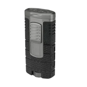 Xikar Tactical Triple Jet Flame Cigar Lighter – Black and Gunmetal