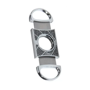 Zino Graphic Leaf Double Blade Cigar Cutter – Grey